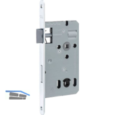 DORMAKABA Einstemmschloss ergo WC, DM 55, Stahl verzinkt silberf�rbig