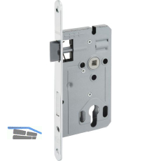 DORMAKABA Einstemmschloss ergo PZ, DM 55, Stahl verzinkt silberf�rbig