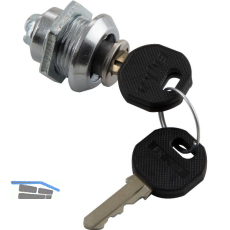 Blechmontagezylinder, 20 mm, verschiedensperrend, Zinkdruckguss verchromt