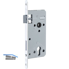 DORMAKABA Einstemmschloss ergo PZ, DM 50, Stahl verzinkt silberf�rbig