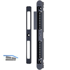 Schlie�blech verstellbar SB/VAR.ST zum Einfr�sen, rechts, Zamak schwarz matt