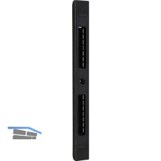 Schlie�blech verstellbar SB/VAR einfr�sbar, 210 x 20 x 10mm, Zamak schwarz matt