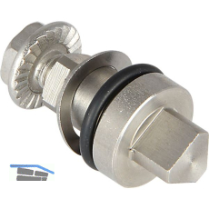 Einsatz f�r Blechmontagezylinder Dreikant 8mm, L�nge 25mm, Edelstahl