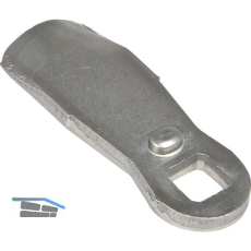 Sperrnase gerade f�r Blechmontagezylinder, 45 x 19 mm, Ma� H 18 mm, Edelstahl