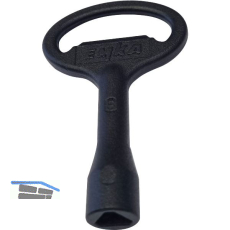 Dreikant-Steckschl�ssel 8 mm, Zinkdruckguss schwarz