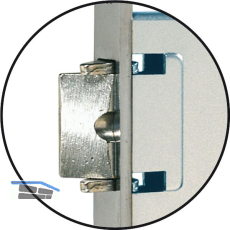 WG Einstemmschloss 440 RK, WC, rechts, DM 50, Stahl verzinkt silberf�rbig