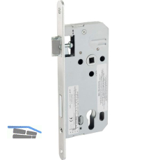 WG Einstemmschloss 421 RG Fl�sterfalle, PZW, DM 50, VK 8,5 mm, Edelstahl