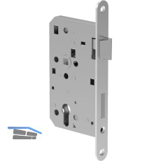 ECO Fluchtt�rschloss GBS 92 1-flg. Funktion E, Rundstulp 24,PZW 65 rechts