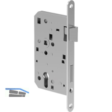 ECO Fluchtt�rschloss GBS 92 1-flg. Funktion D, Rundstulp 24,PZ 65 rechts