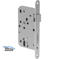 ECO Fluchtt�rschloss GBS 93 2-flg. Funktion D, Rundstulp 24,PZ 65 rechts