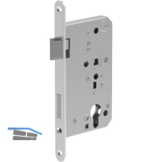 ECO Fluchtt�rschloss GBS 92 1-flg. Funktion B, Rundstulp 20,RZ 65 links