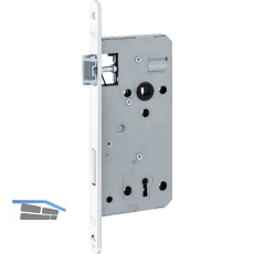 DORMAKABA Einstemmschloss 127, Keilbart, Fl�sterfalle,DM51,verzinkt silberf�rbig