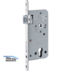 Fluchtt�rschloss 127/PA.E, 1-flg. Funktion E/ EN 179, Fl�sterfalle, DM 70/250