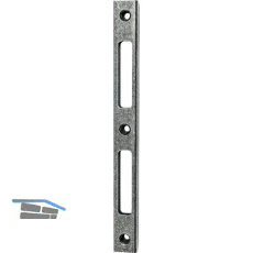 HALC� FH-Schlie�blech 3-fach verstellbar, Stahl schwarz passiviert beschichtet