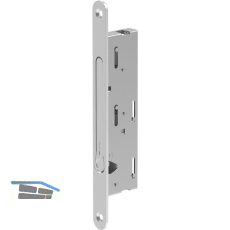 ECO Falztreibriegel GBS 94F, DM 30, Stulp rund 235 x 24 mm, Edelstahl