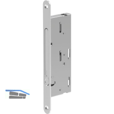 ECO Falztreibriegel GBS 94F, DM 45, Stulp rund 235 x 24 mm, Edelstahl