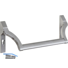 BKS Stangengriff 74000 EN 1125, Gangfl�gel. PZ 92, ohne Griffrohr, Edelstahl