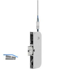 Zusatzverriegelung mit Abfrage f.Secury MFV, rechts, 148,2 x 43,4 mm