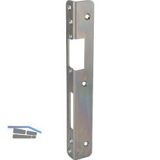 GU Winkelschlie�blech f�r Secury,links,Falz 4mm, f�r E-�ffner, Stahl verzinkt