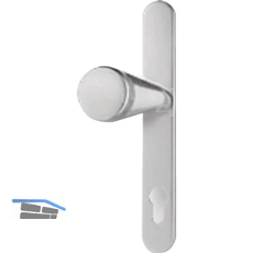 BKS Knopflangschild f�r au�en, rund RR 7504, PZ 92 mm, Edelstahl