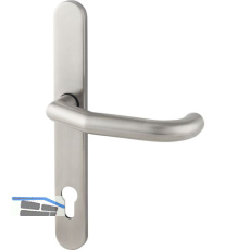 BKS Dr�ckerlochteil gekr�pft, mit Langschild PZ 92 mm, f�r au�en,Edelstahl