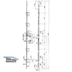 WG Mehrfachverriegelungsschloss MVS 905S /60 links