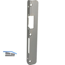 Winkelschlie�blech zu KFV AS f. Falle u. Riegel, Falz 4 mm, links, verz. silber