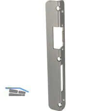 Winkelschlie�blech zu KFV AS f. Falle u. Riegel, Falz 4 mm, rechts, verz. silber