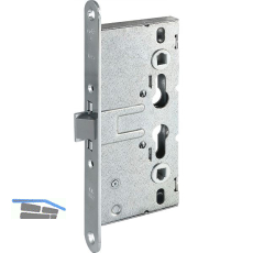 BMH Einstemmschloss 1739-R PZW nach DIN, Dorn 65, VK 9 mm, Stahl verzinkt