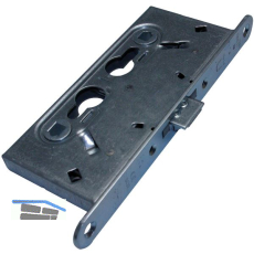 BMH Einstemmschloss 1739 KABA Rundzylinder nach DIN, Dorn 65, Stahl verzinkt