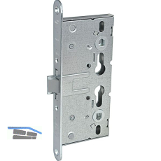 BMH Fluchtt�rschloss 1758 mit Rosettenl�chern 1-flg. Funktion D/EN179, verzinkt
