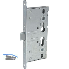 BMH Fluchtt�rschloss 1759 mit Rosettenl. 1-flg. Funktion E/EN179, Stahl verzinkt