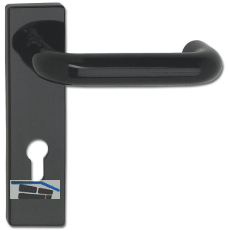 FS-Dr�ckergarnitur U-Form - auf Kurzschild PZ 72, TS bis 53 mm, schwarz