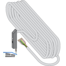 Kabel�bergang Rahmenteil STV-K� T1 f�r externes Netzteil inkl. 4 m Kabel