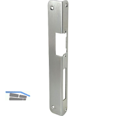 Winkelschlie�blech f. GU Secury f. E-T�r�ffner/AT-St�ck, rechts, verzinkt silber