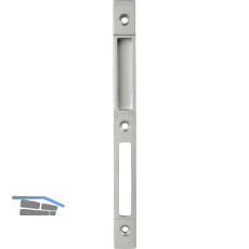 Schlie�blech GU-Secury z. Einfr�sen, Stulp 20 mm, Falz 4 mm, verzinkt silber