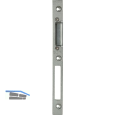 Schlie�blech GU-Secury z. Einfr�sen verstell. links, Falz 4 mm, verzinkt silber
