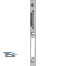 Schlie�blech GU-Secury z. Einfr�sen verstell. rechts, Falz 4 mm, verzinkt silber