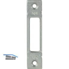 Schlie�teil f. Secury f. Massiv- u.Automatic-Riegel,Stulp 16 mm, verzinkt silber