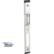 Schlie�blech GU f. Secury zum Aufschrauben,verst.m. AT-St�ck,rechts,verz. silber