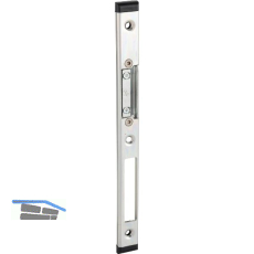 Schlie�blech GU-Securyverstellbar links, Falz 11/20 mm,verzinkt silber