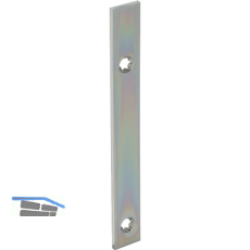 Anschlussstulp/Stulpverl�ngerung unten f�r Secury MFV, 160 x 16 mm,silberfarbig