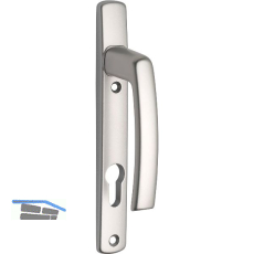 Dr�ckerhalbgt. HARMONY - innen, LS PZ92, TS - 90 mm, ohne Kzs., silber