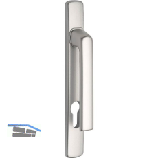 Dr�ckerhalbgt. HARMONY - nieder, LS PZ92, TS - 90 mm, ohne Kzs., silber