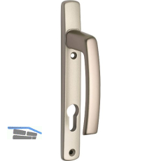 Dr�ckerhalbgt. HARMONY - innen, LS PZ92, TS - 90 mm, ohne Kzs., titan