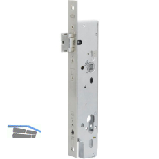 Fluchtt�rschloss 1970 1-flg. elekt. kuppelbar, universal,eckig, DM 35, Edelstahl