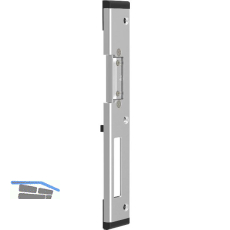 Schlie�blech GU f. Secury zum Aufschrauben,verst.m. AT-St�ck,rechts,verz. silber