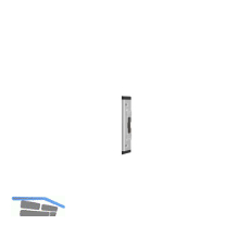 Schlie�teil f. Secury Massiv-u. Automatic-Riegel, Stulp 16 mm, verzinkt silber