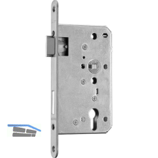 BMH Einstemmschloss Meisterst�ck PZW, rechts, Dorn 65, Rundstulp 24mm, Edelstahl