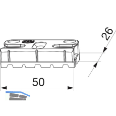 MACO Schlie�teil iS PVC 12/20-13, KBE System 70, APD -2 mm, silber (355270)